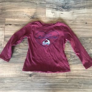 Toddler Girl’s Colorado Avalanche Top